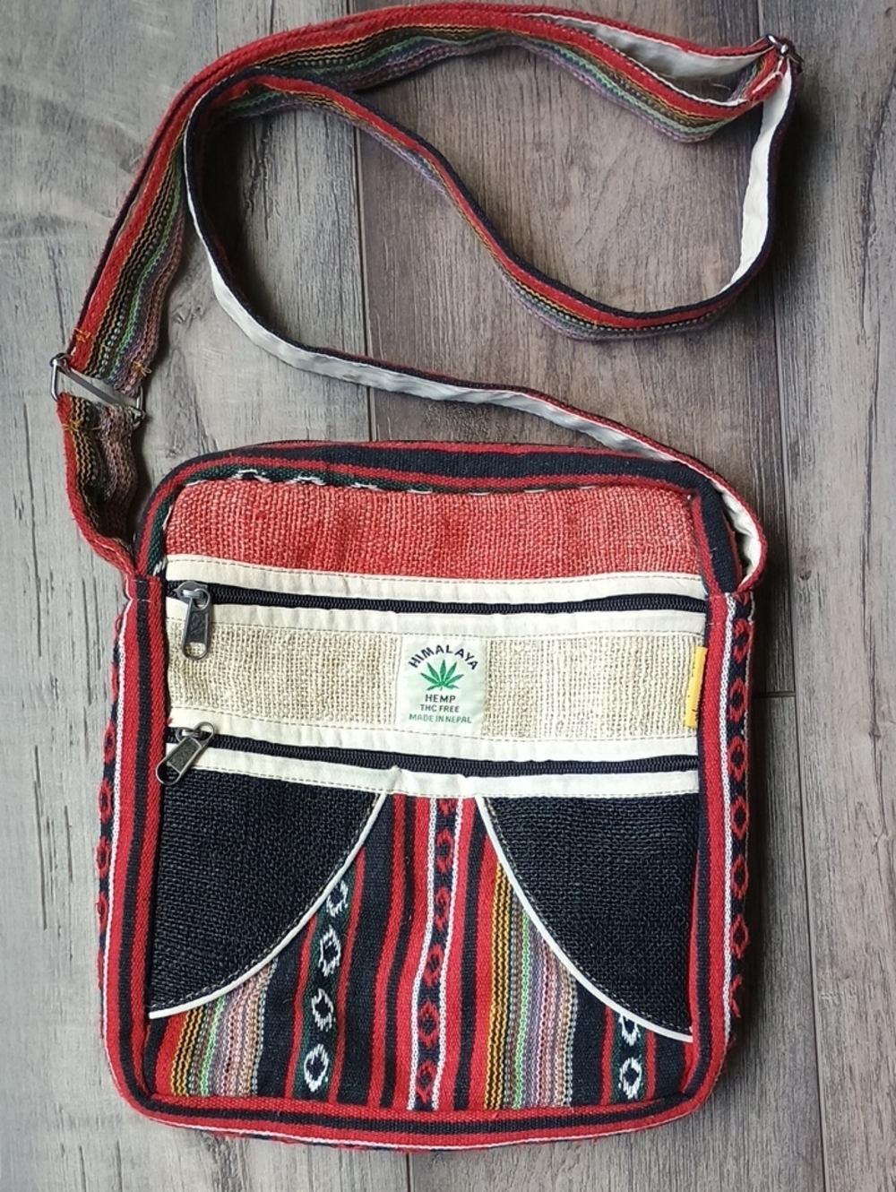 Himalaya Red & Black Ethnic Messenger Bag